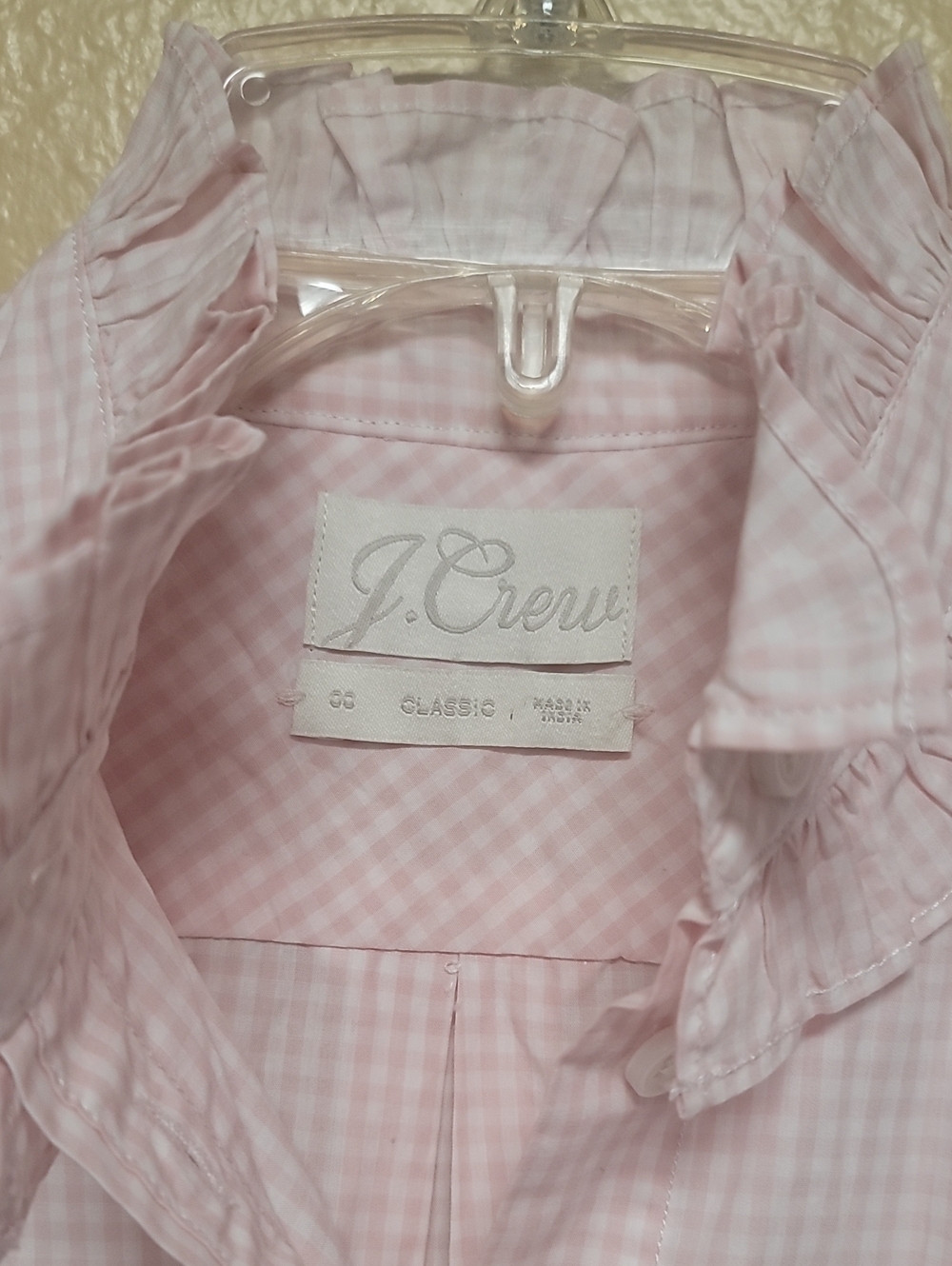 J.Crew|Ruffle Collar Women's Button-Up Shirt EUC